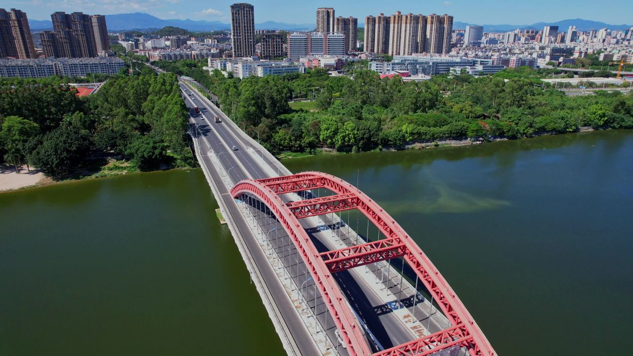 航拍漳州水仙花大桥景观
