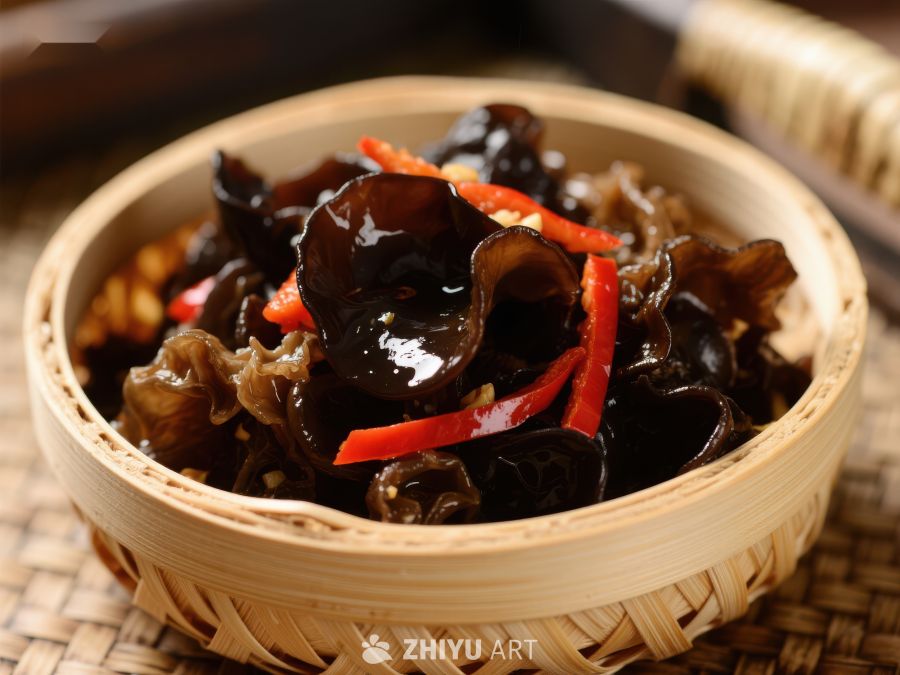 木耳拌红椒，美味家常凉菜 1035