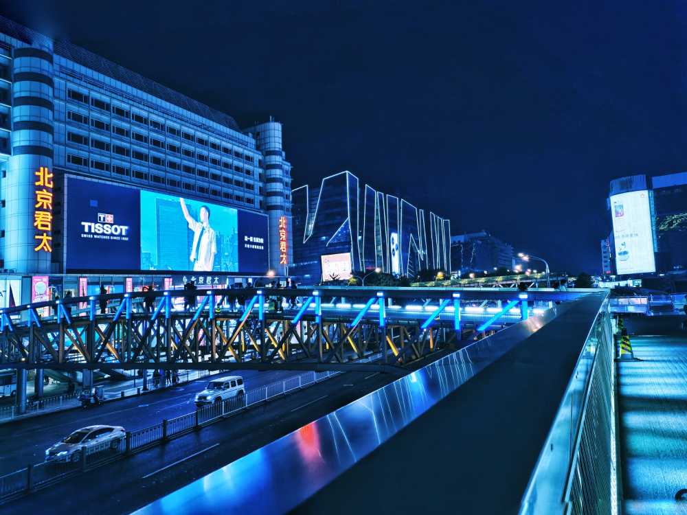 北京西单城市夜景