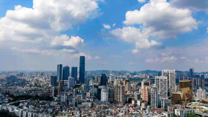 广西柳州城市风光航拍摄影图