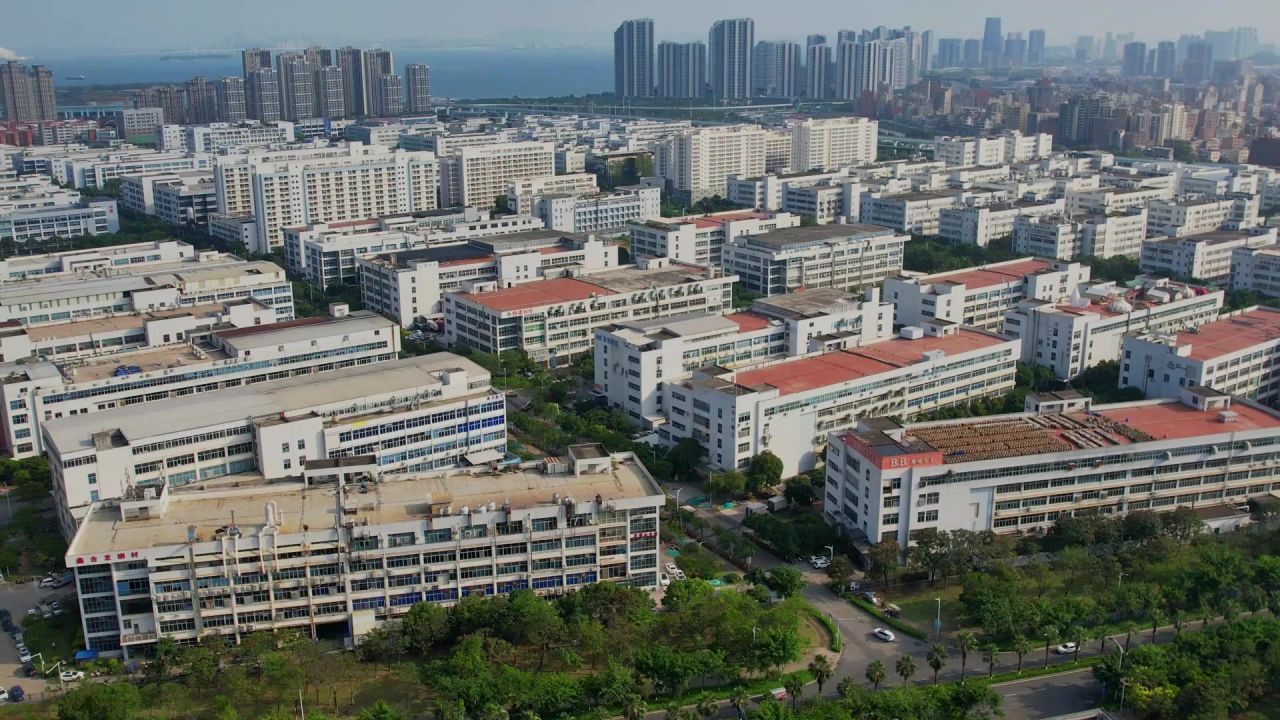 航拍厦门同安工业园区