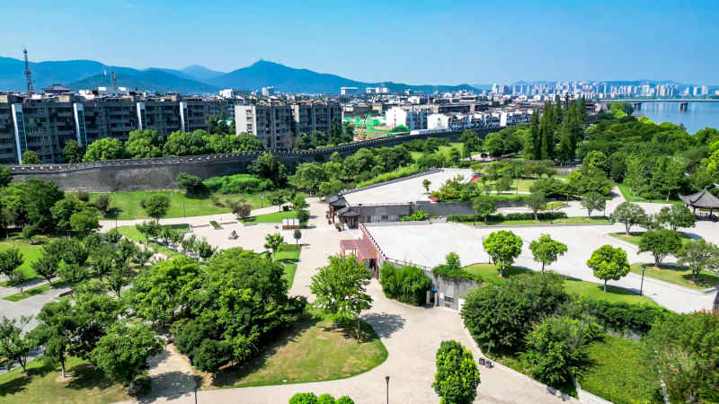 湖北襄阳城市风光旅游景区航拍摄影图 