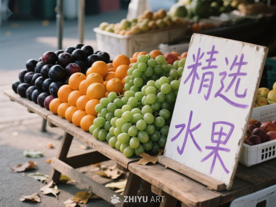 精选水果摊位展示 319