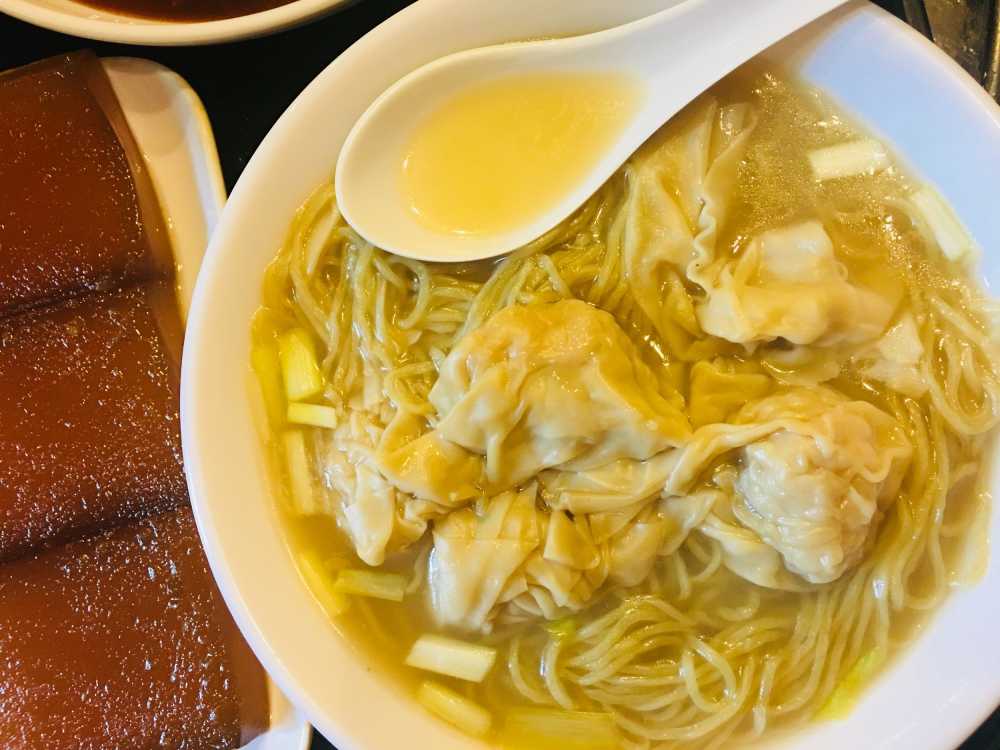 广东传统特色美食 竹升面 云吞面