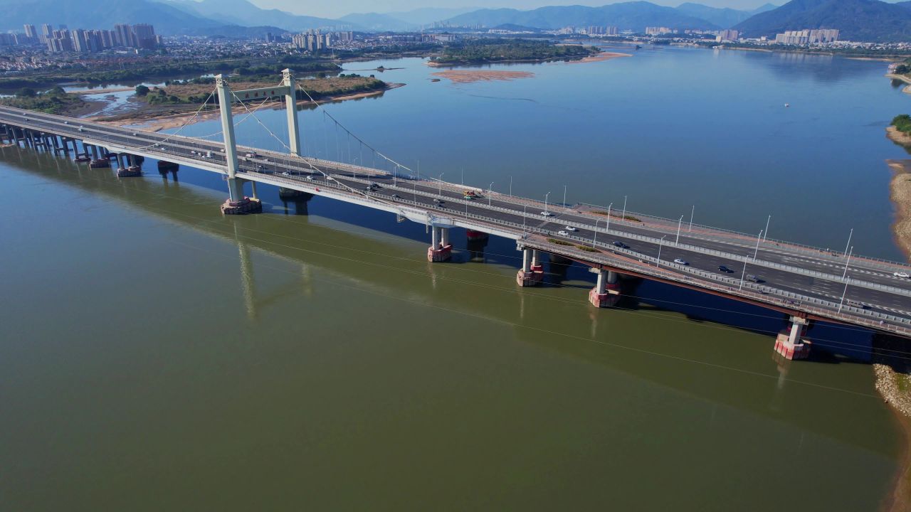 航拍福州洪塘大桥景观 4