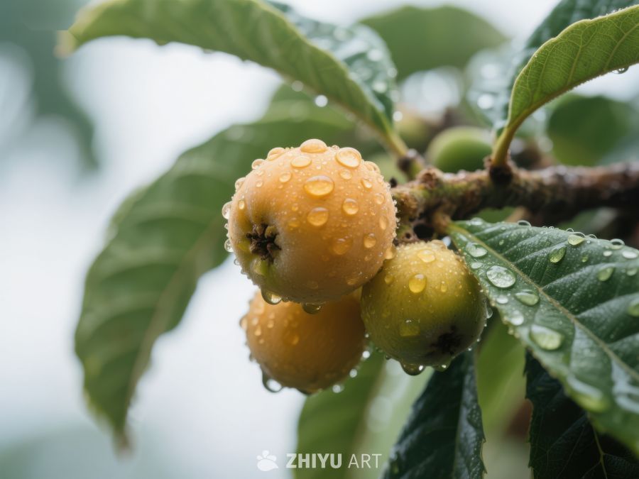 雨后枇杷果挂枝头 756
