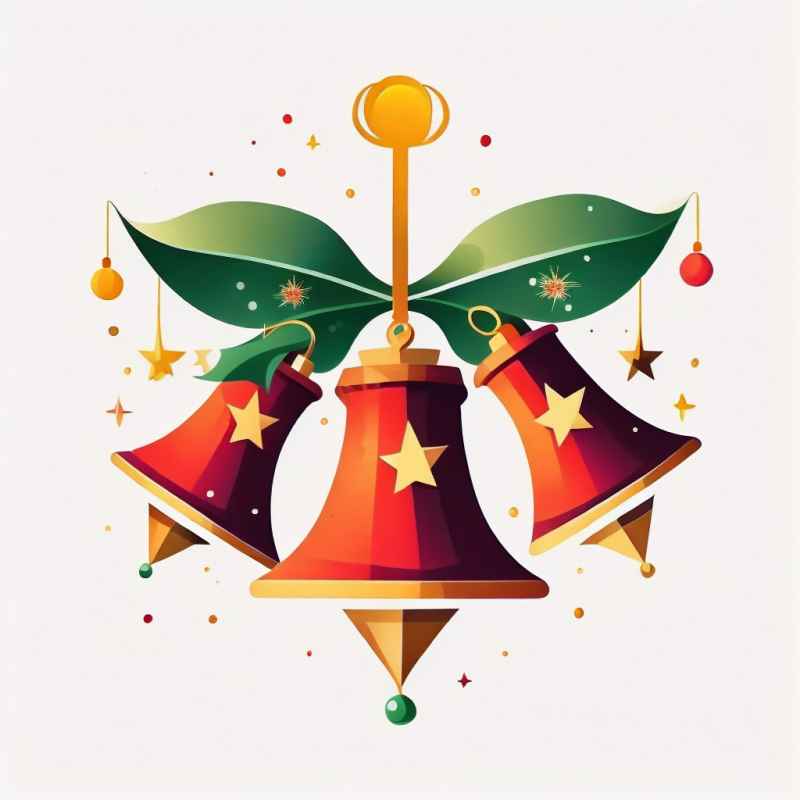 圣诞节铃铛元素插画 7
