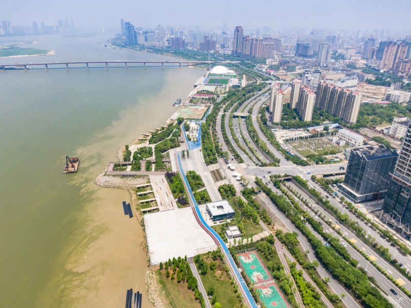 江西南昌城市风光航拍