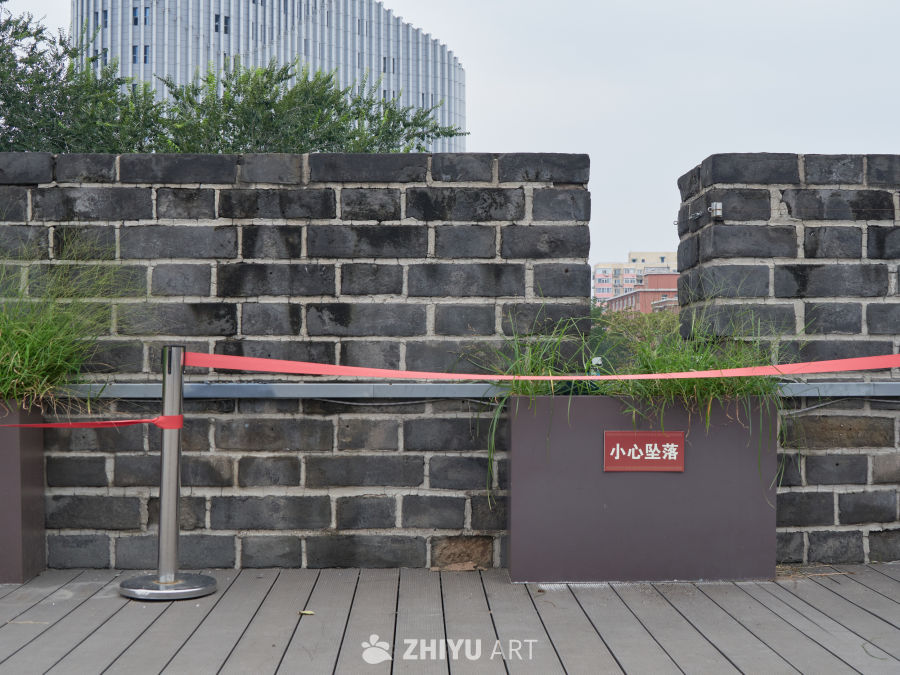 明北京城城墙遗存西便门段景观