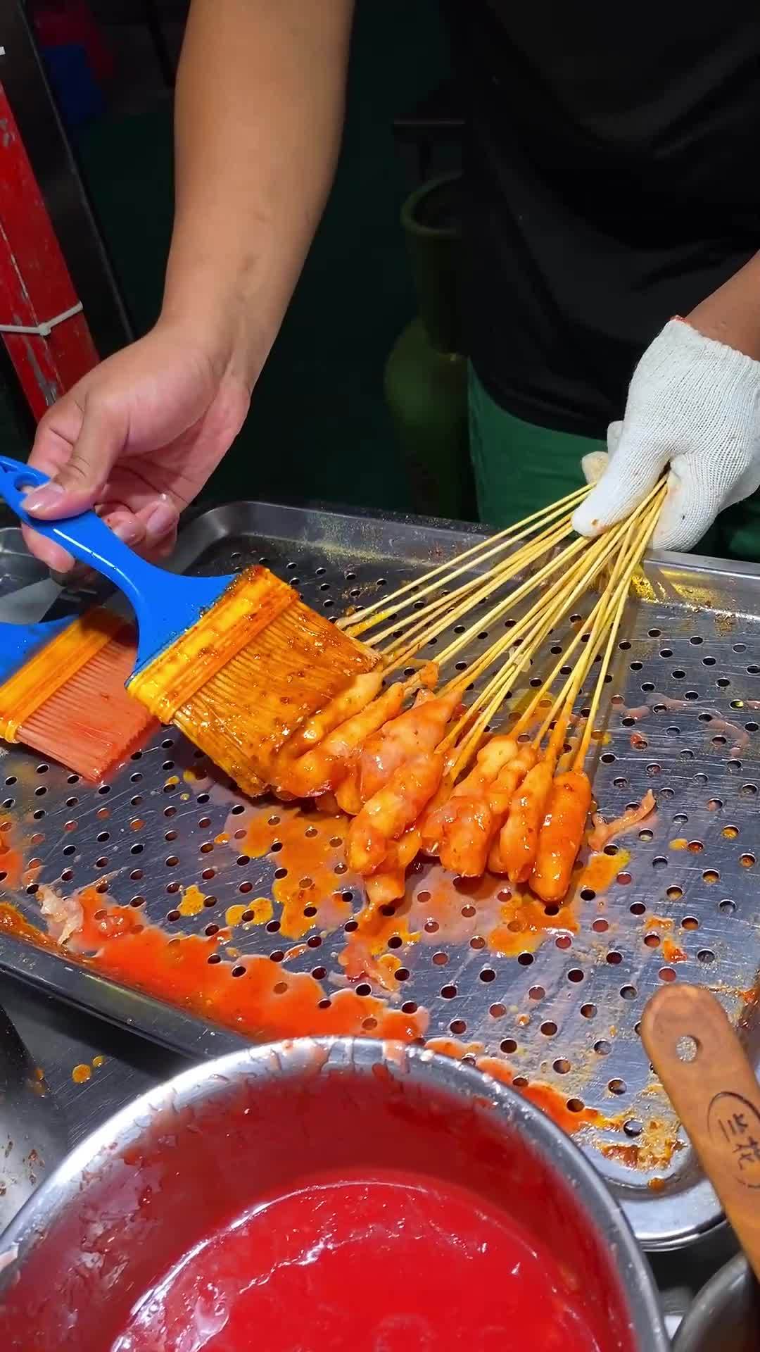 鸡肉淀粉串 童年的美味