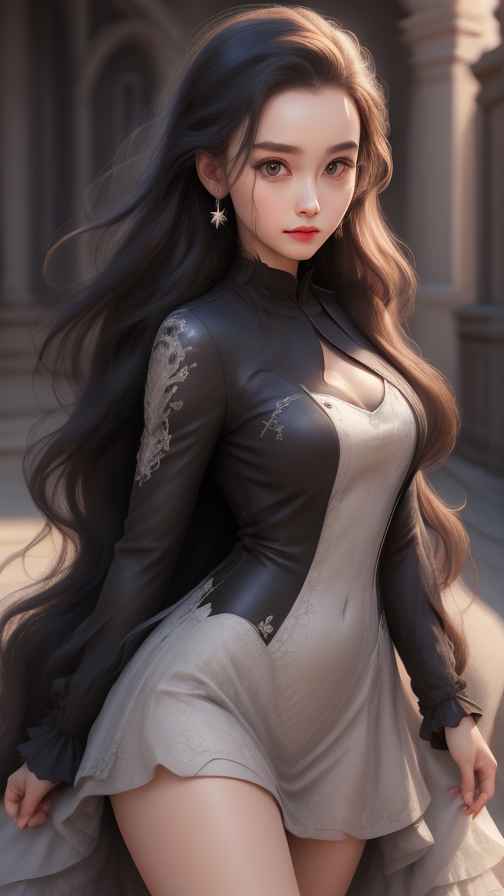 美女身材好看穿什么都好看
