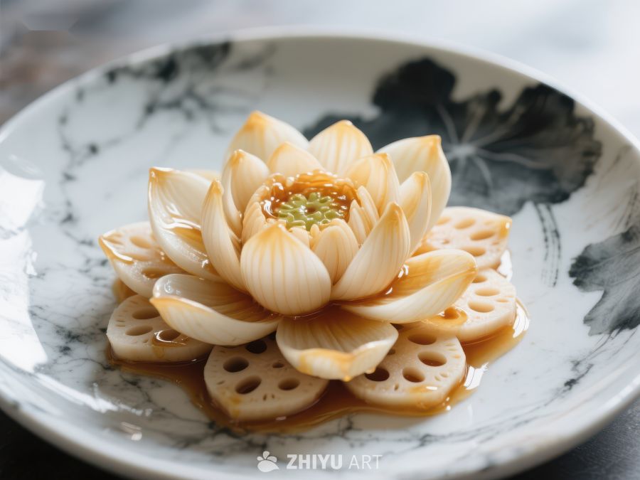 莲花造型莲藕美食 785