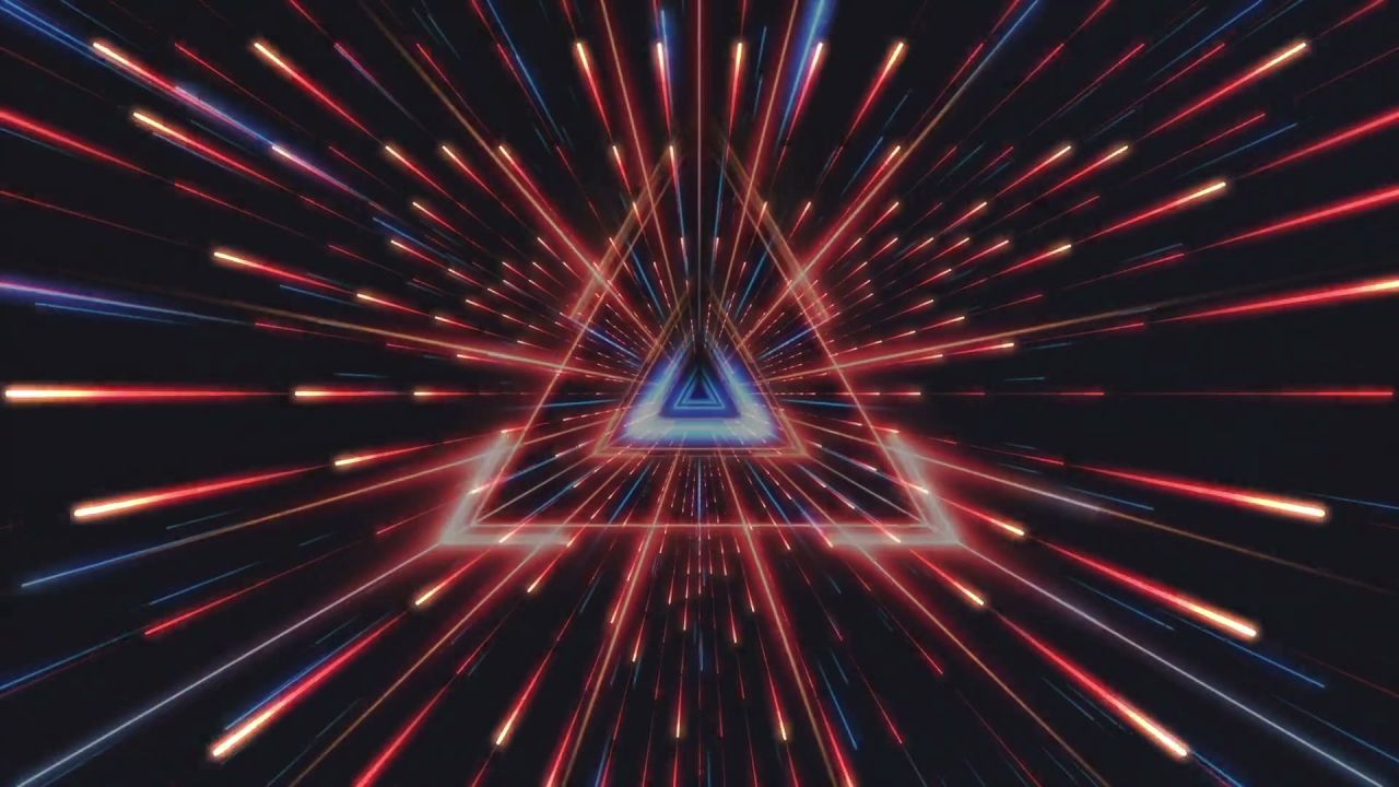 动感酷炫万花筒光电线条穿梭电音 96