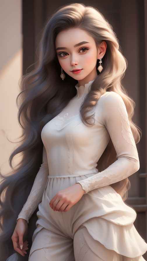 美女身材好看穿什么都好看