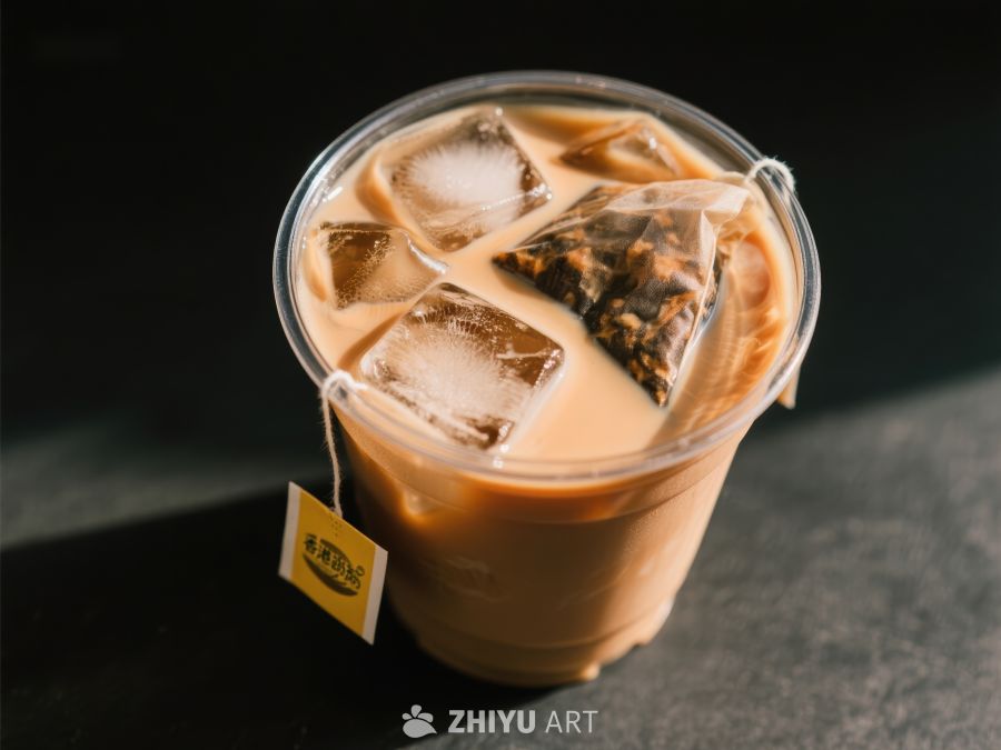 冰镇奶茶，茶包悬挂 33