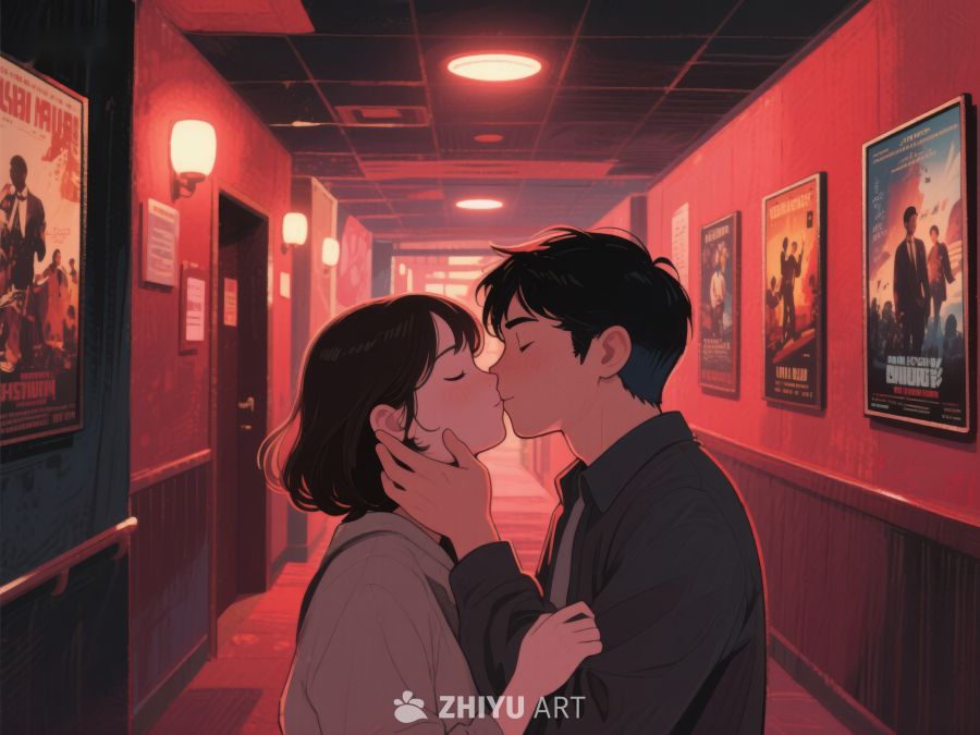 影廊深处的浪漫一吻 1043