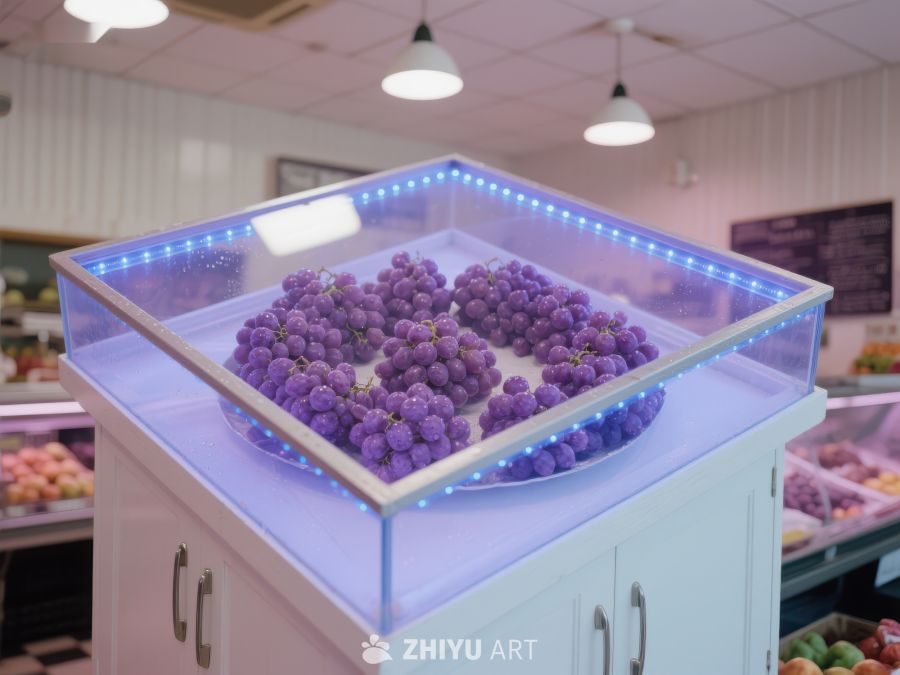 超市展示柜中的紫色葡萄 127