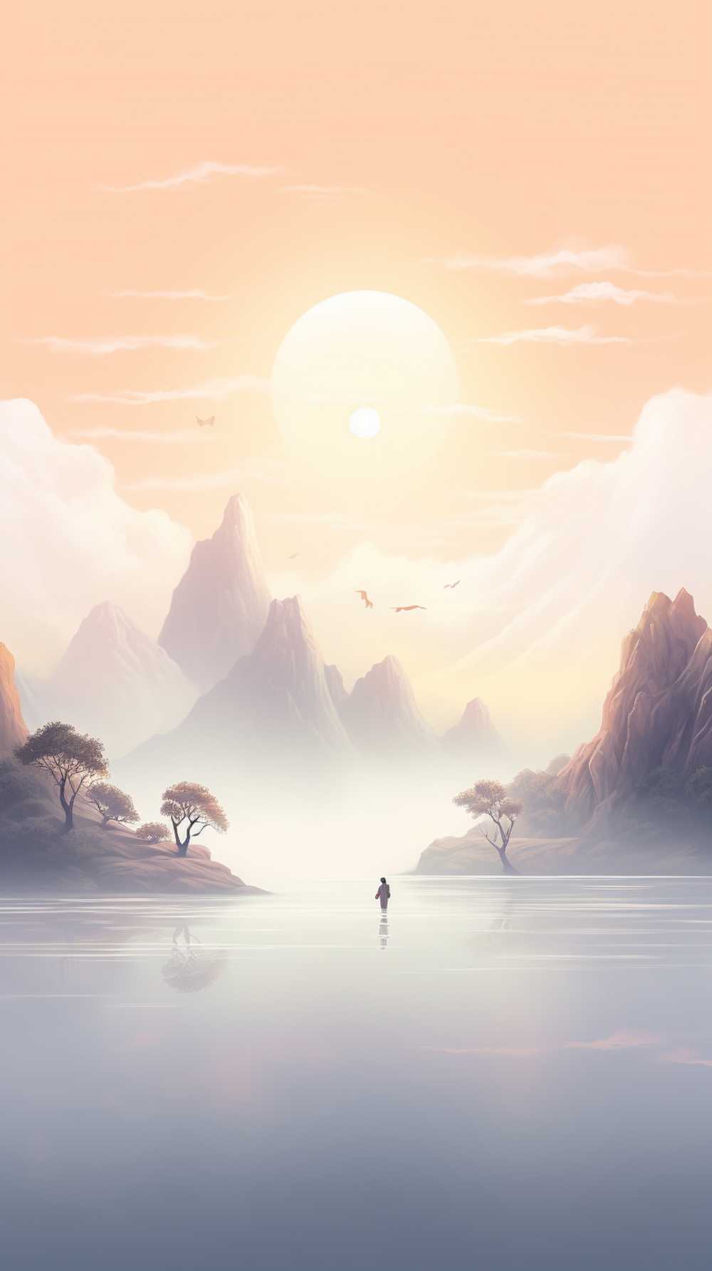 唯美浅白色背景图