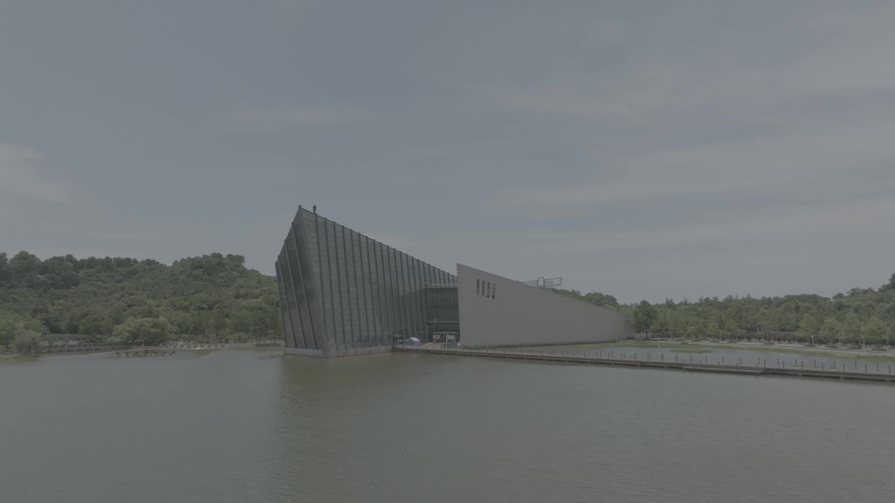 航拍武汉江夏区