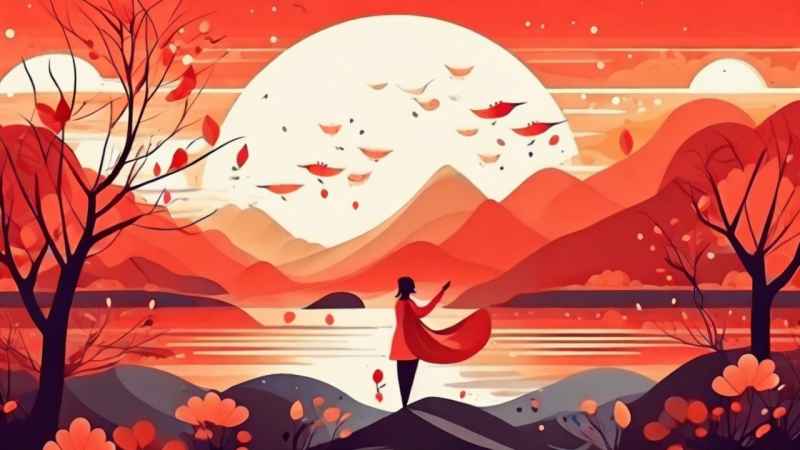 过年春节扭秧歌简约背景图 3