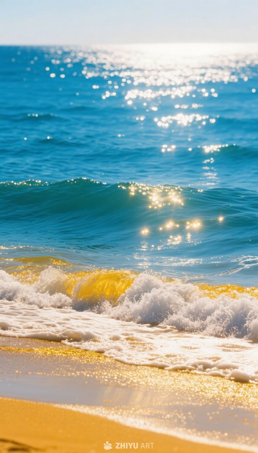 海滨暖阳：沙滩与海浪的乐章 11