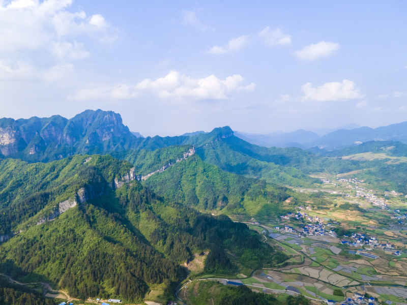 湖南张家界天门山5A景区航拍摄影图 