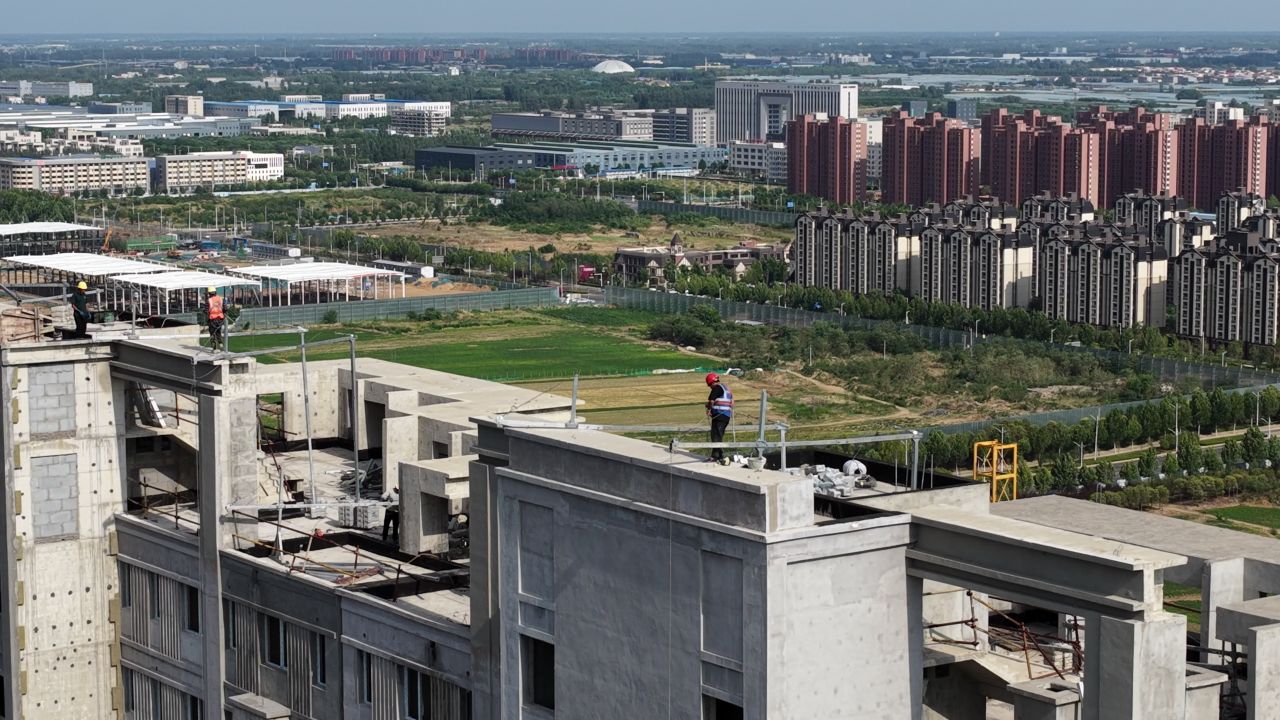 繁忙的建筑工地