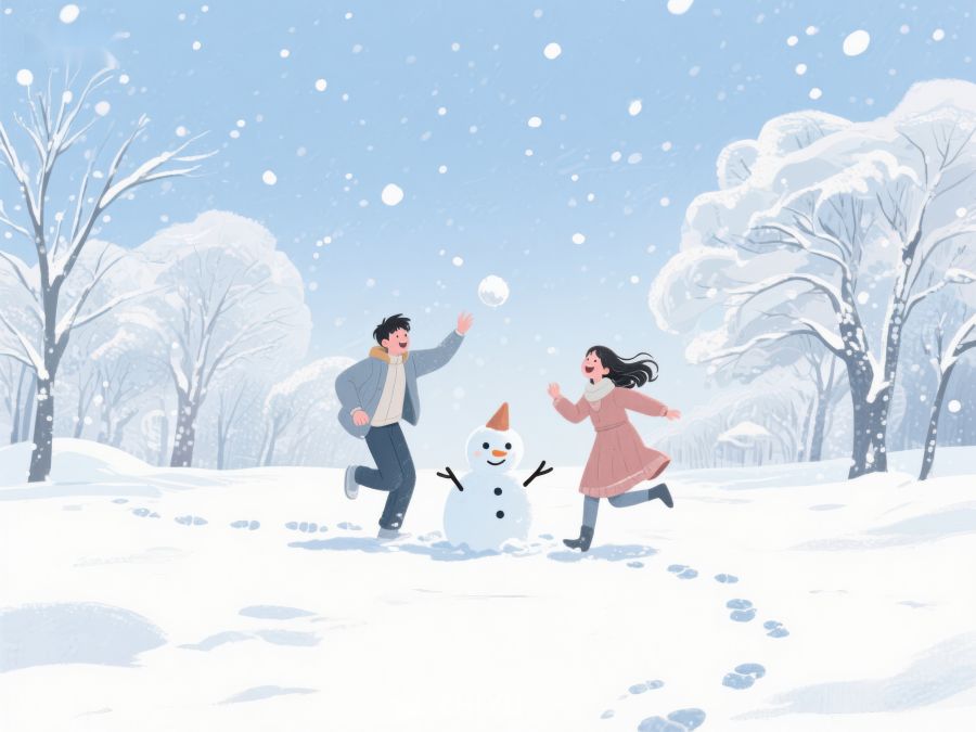 冬日雪地嬉戏 93