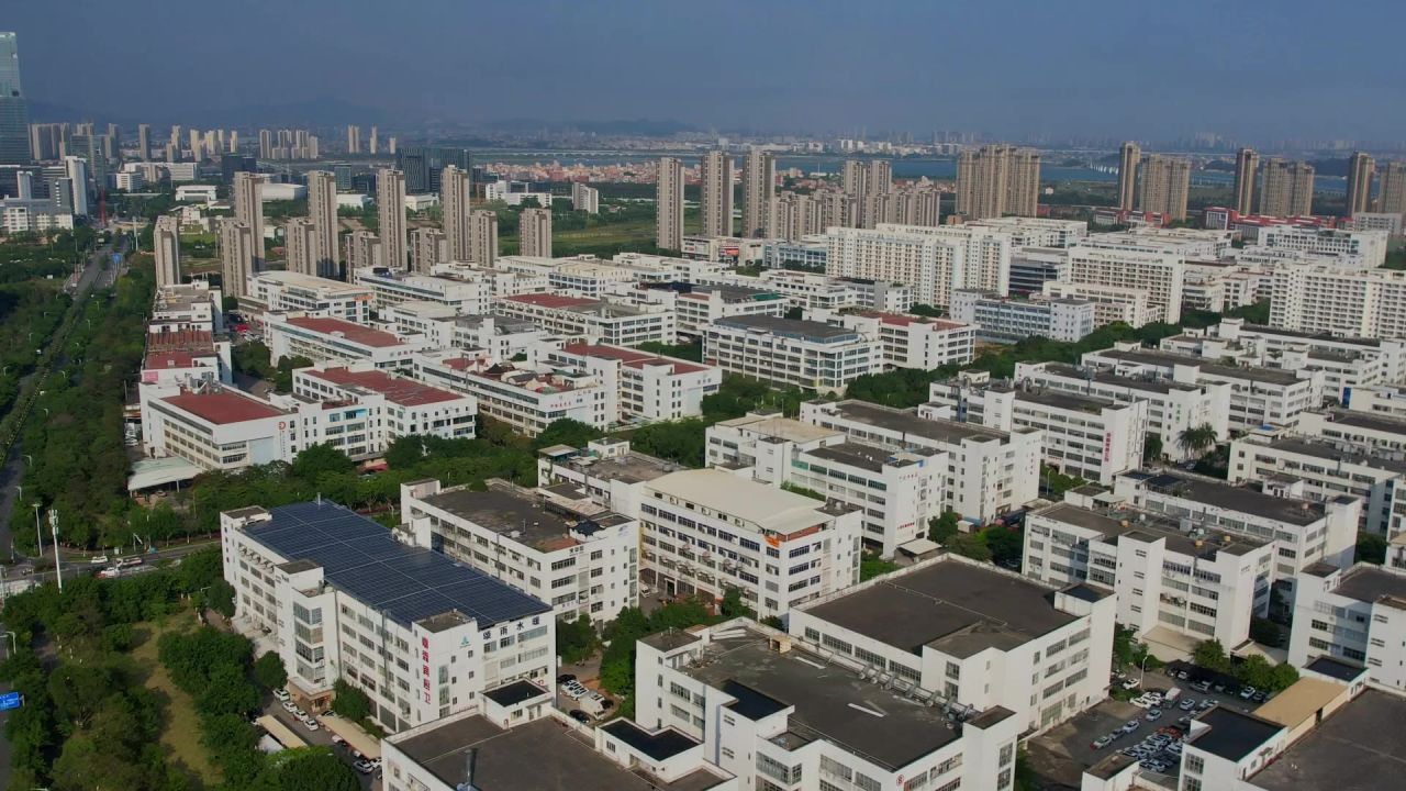 航拍厦门同安工业园区