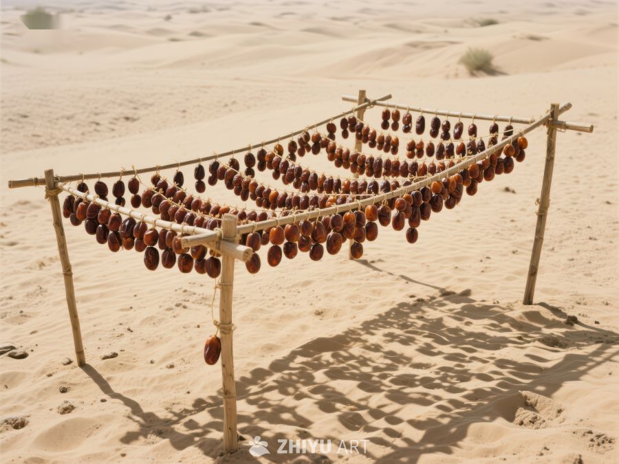 沙漠中晾晒的果实 500