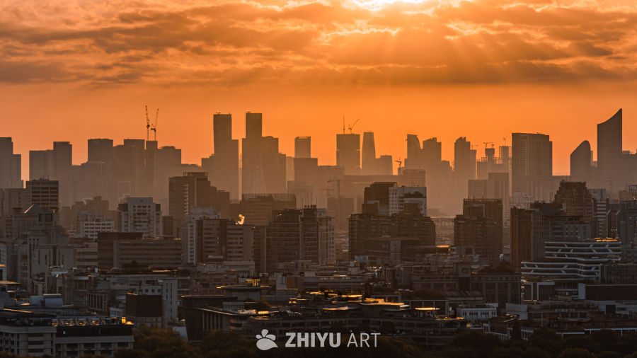 杭州马家坞观景台日出