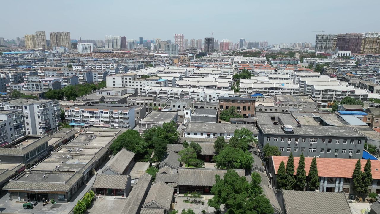 航拍河北保定总督府