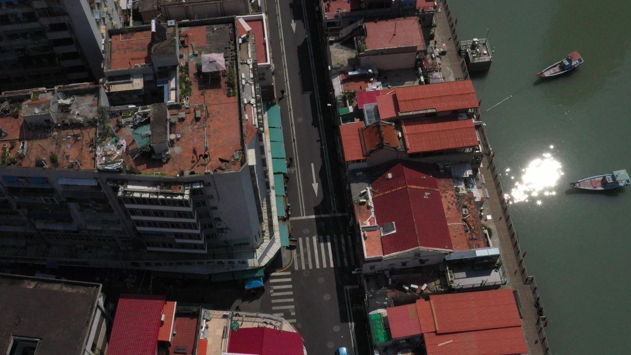 厦门沿海建筑航拍