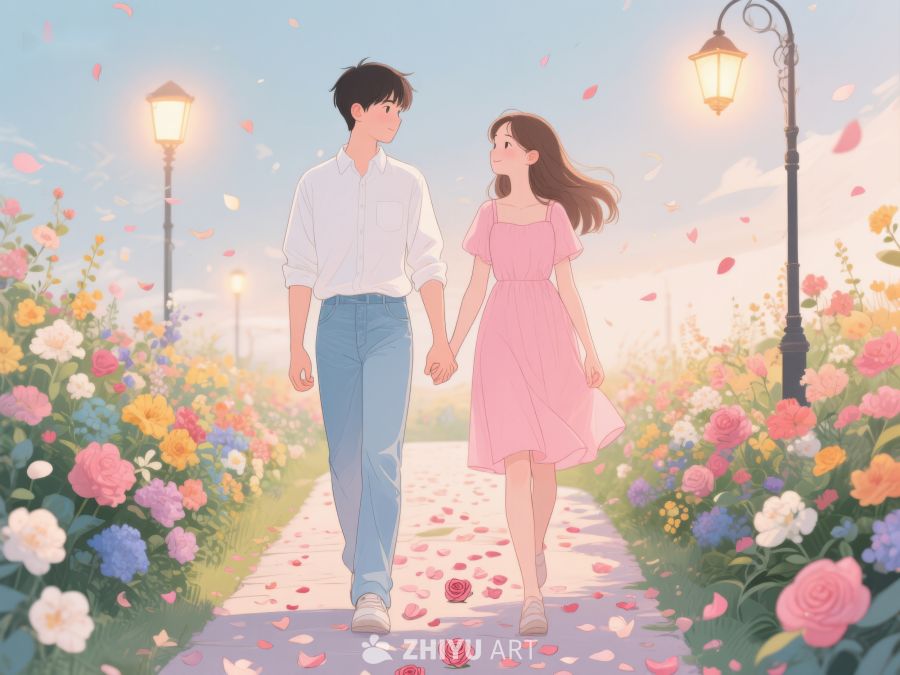 花海小径上的浪漫漫步 336