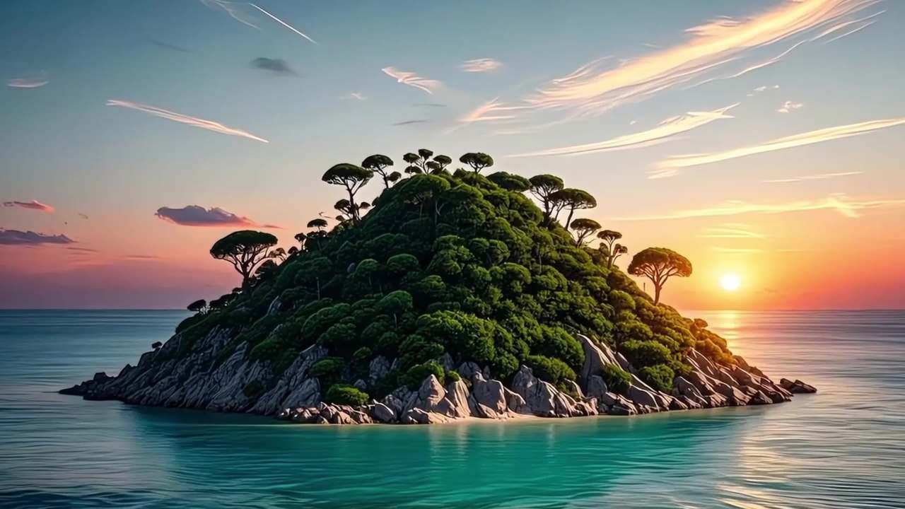 岛屿海面美景