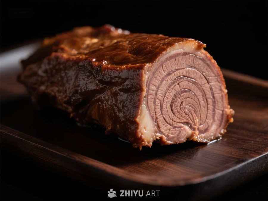 烤制肉卷特写 622