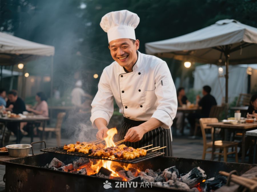 厨师户外烧烤美食 44