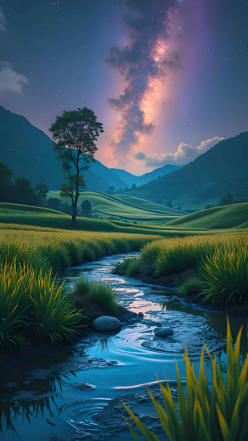 未来风格大自然森林超自然风景画质 42