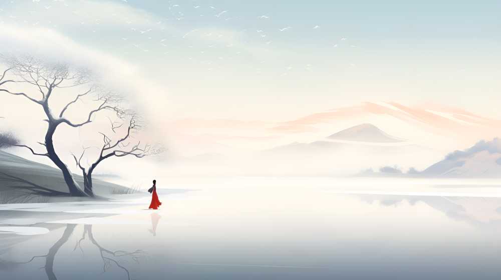 浅白色唯美背景