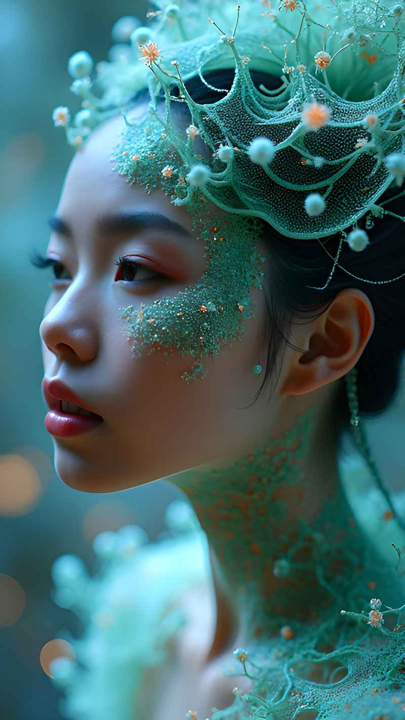 森林系列五颜六色古风艺术美女 76