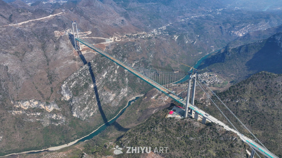 贵州花江峡谷大桥建设 10