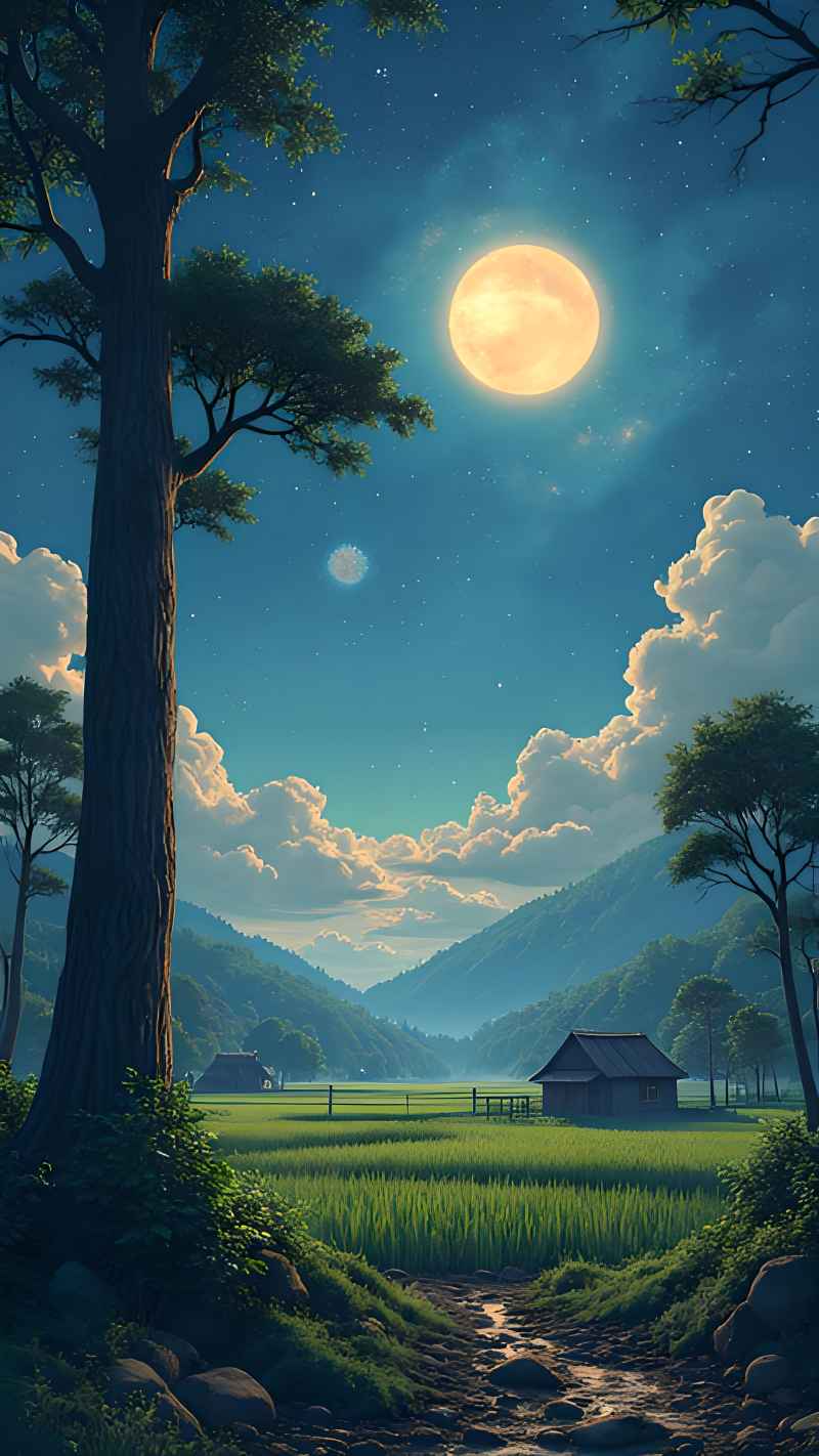 未来风格大自然森林超自然风景画质 37