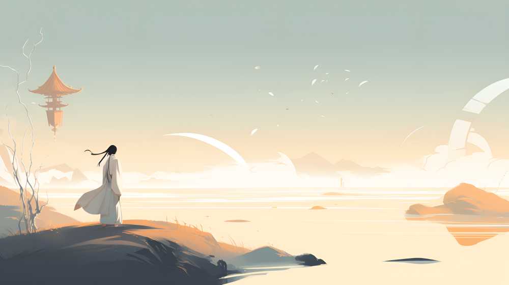 浅白色唯美艺术背景