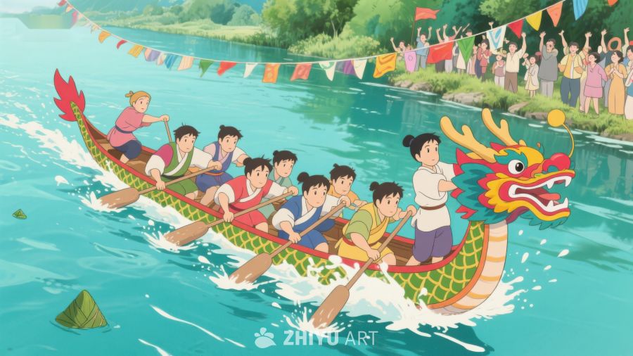 龙舟竞赛，欢庆节日 319