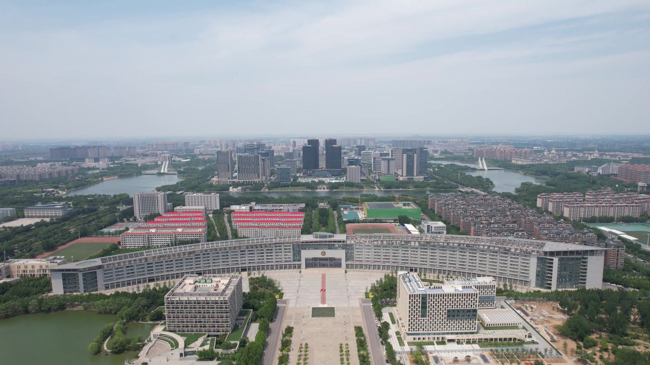 河南郑州城市风光航拍