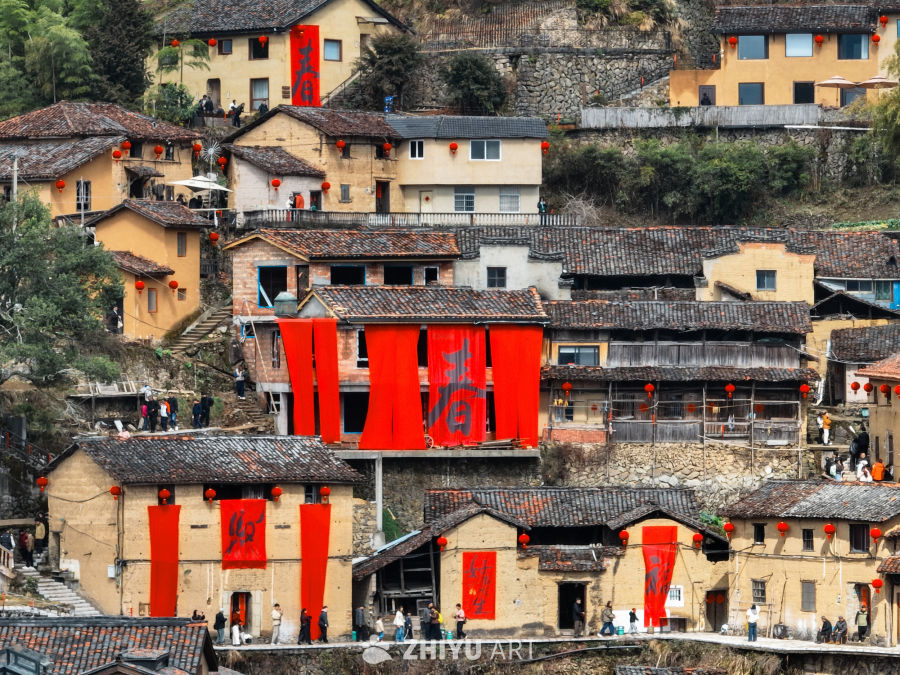 航拍浙江丽水松阳陈家铺村 23