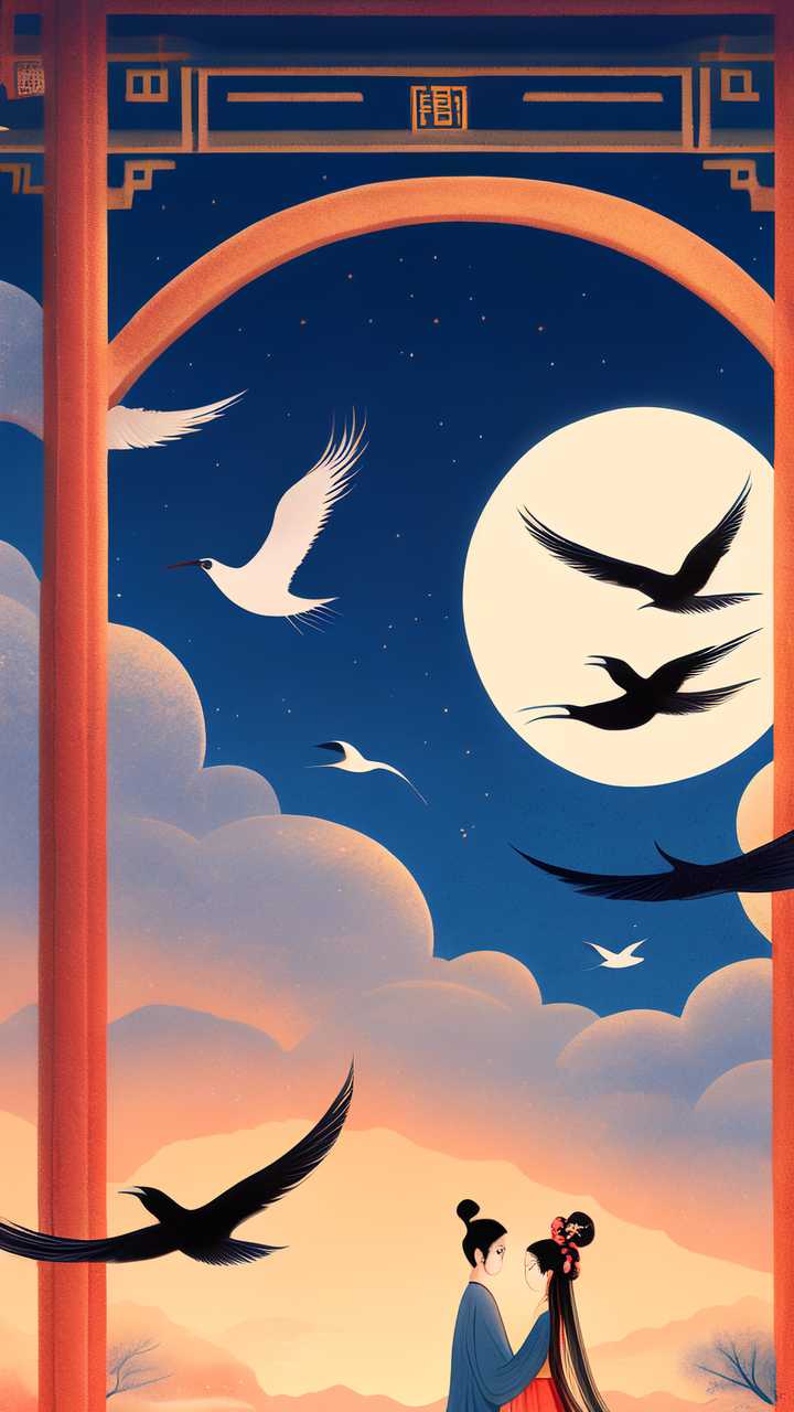 国潮七夕情侣