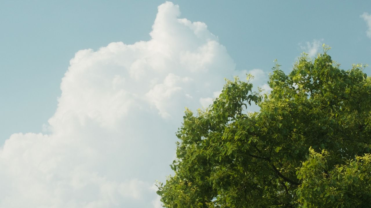 蓝天白云天空天气晴朗延时摄影 1