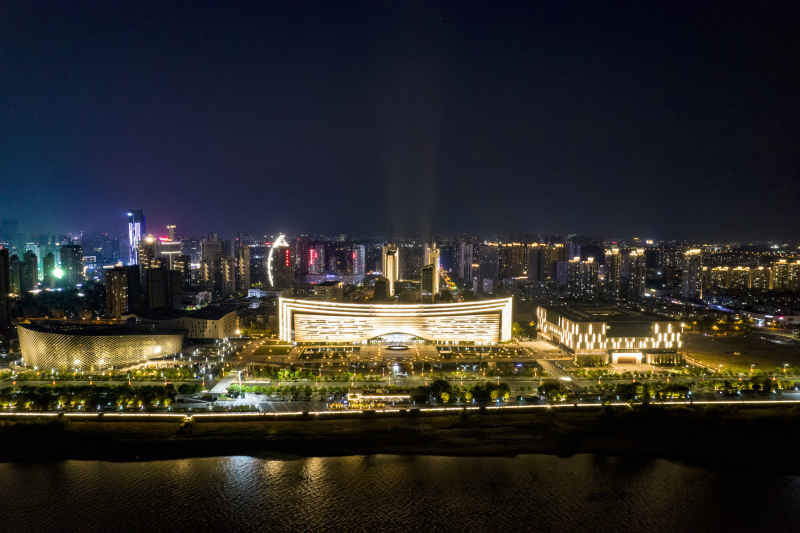 江西省博物馆夜景灯光