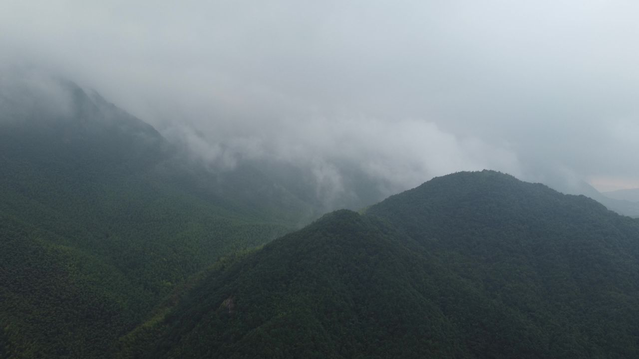 航拍安吉风光